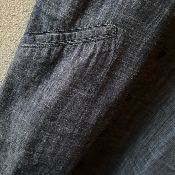 North Face Chambray T-Shirt Dress with Pockets - Picture 4 of 5